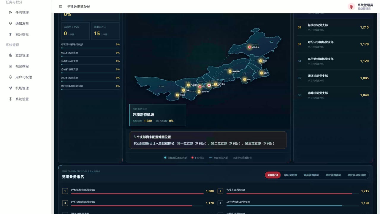 智慧党建实践平台界面截图